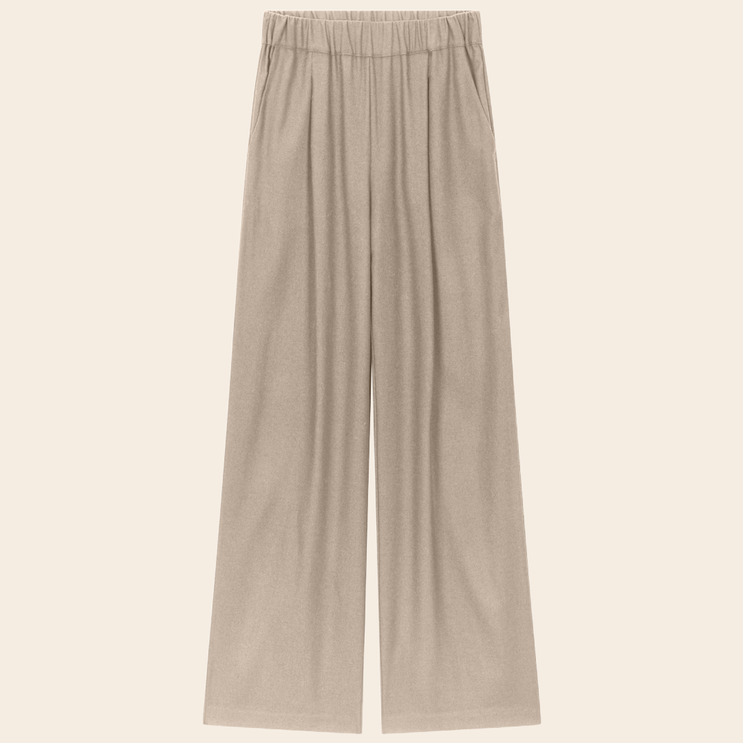 No Man's land broek wol / viscose - oatmeal