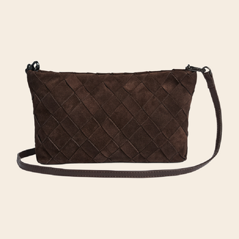 Markberg crossbody 'Celin' suede - dark brown