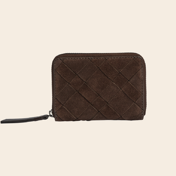 Markberg portemonnee 'Selma' suede - dark brown