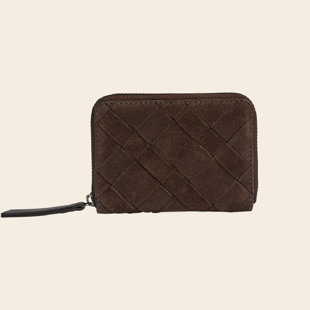 Markberg portemonnee 'Selma' suede - dark brown