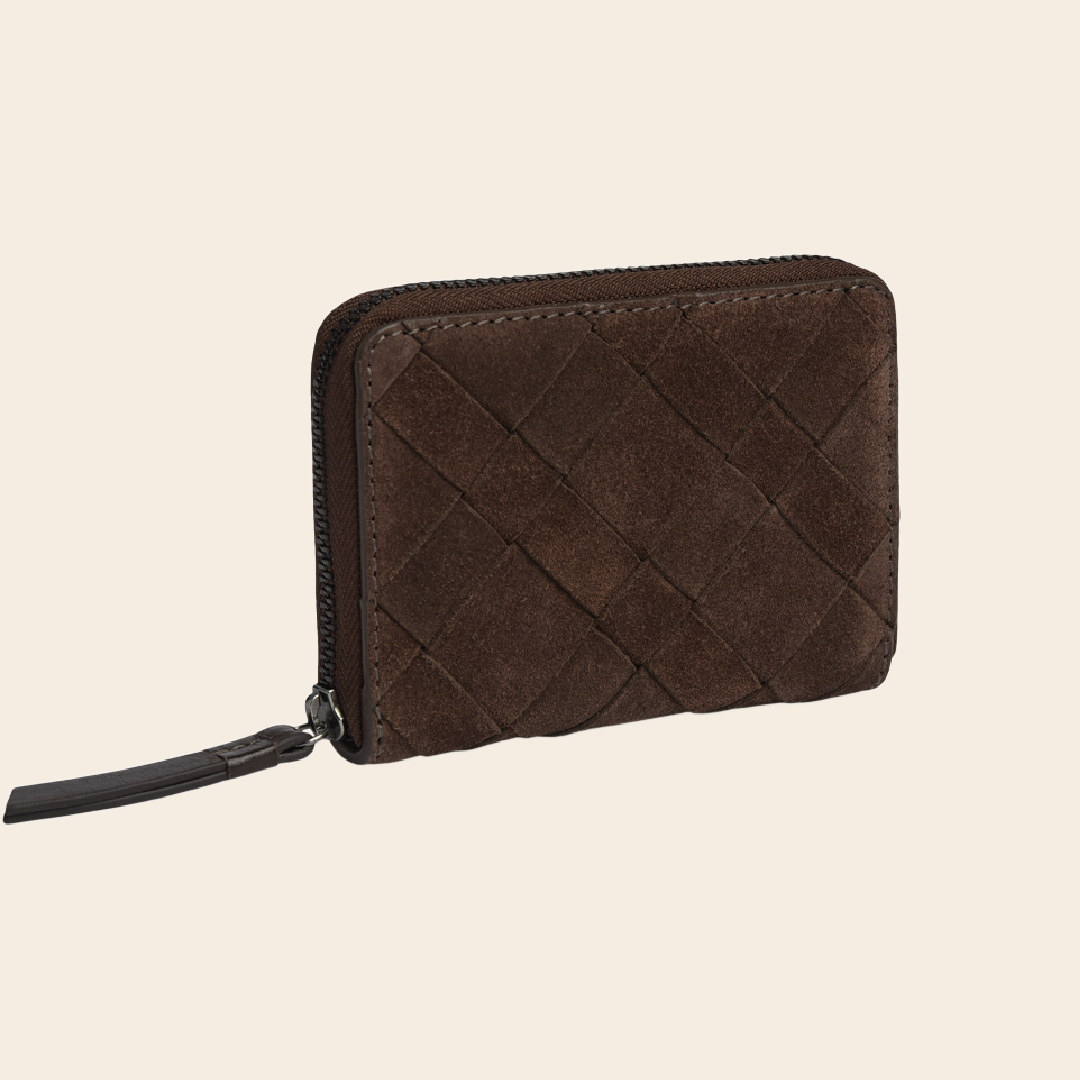 Markberg portemonnee 'Selma' suede - dark brown