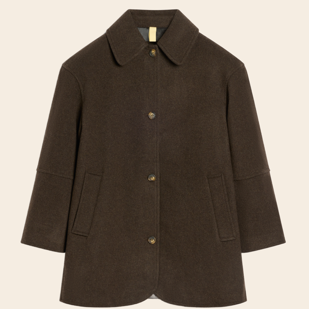 Brixtol coat 'Edie' wool - brown
