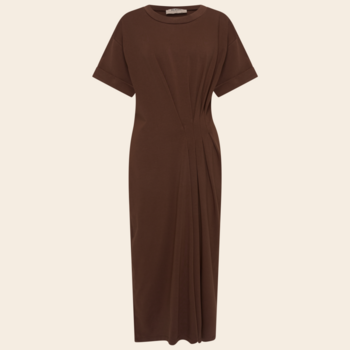 RE/BORN dress 'Noëlle cotton - chocolate