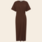RE/BORN dress 'Noëlle cotton - chocolate