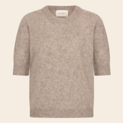 Six Ames trui 'Rocca' raccoon - warm grey beige