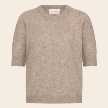 Six Ames trui 'Rocca' raccoon - warm grey beige