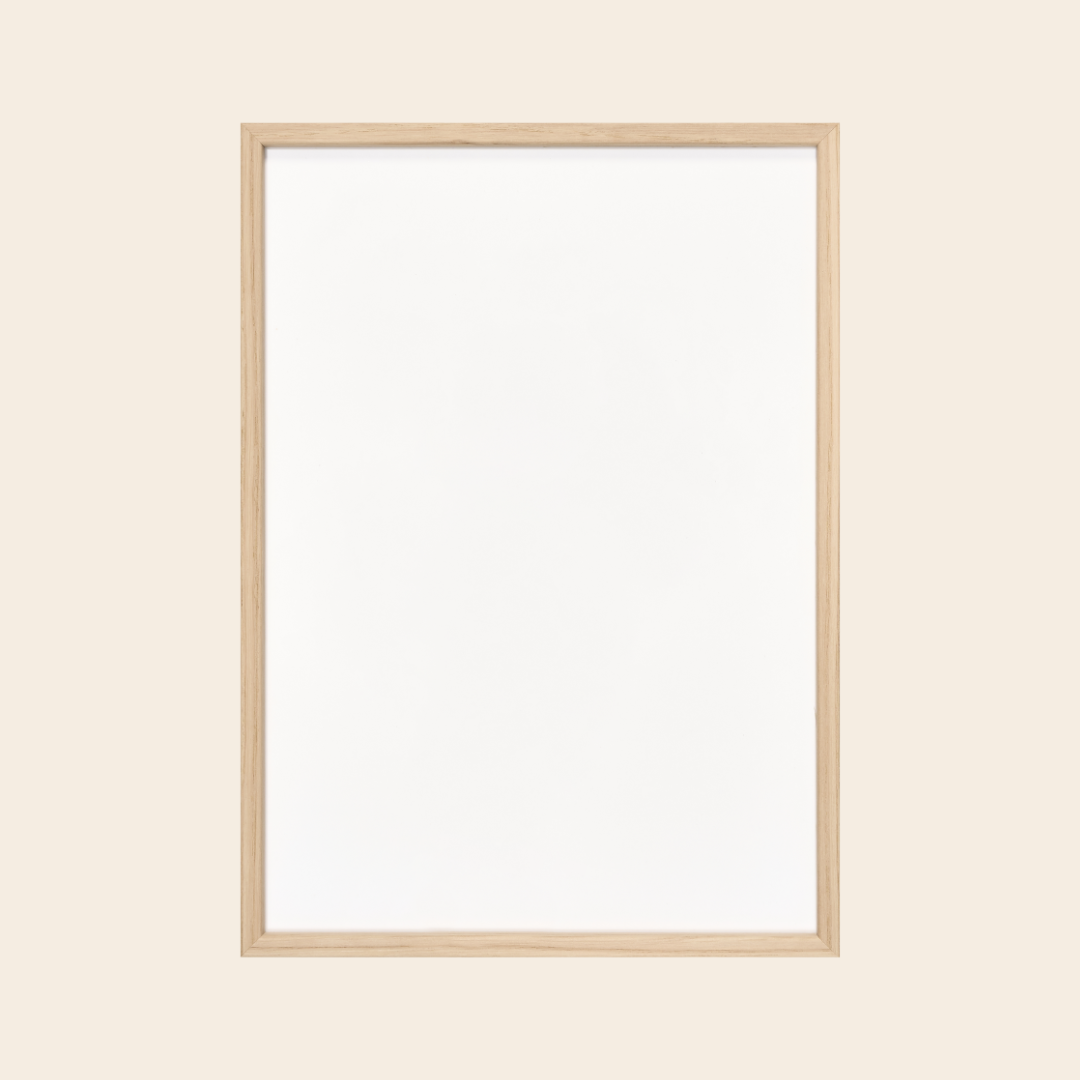 frame oak - glass