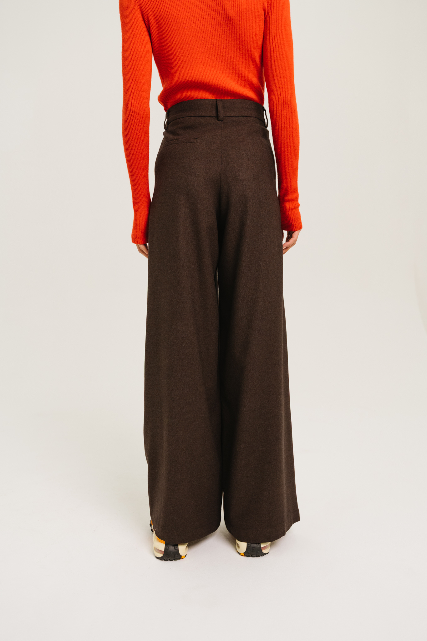 SacreCoeur pantalon 'Gaby' wolmix - cafe