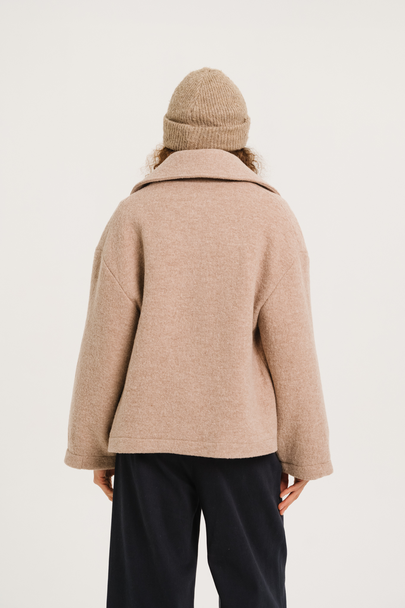 SacreCoeur jas 'Nell' wol - wood beige