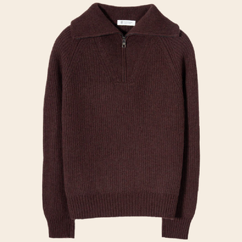 Rifo sweater 'Annalisa' recycled wool - brown caffé