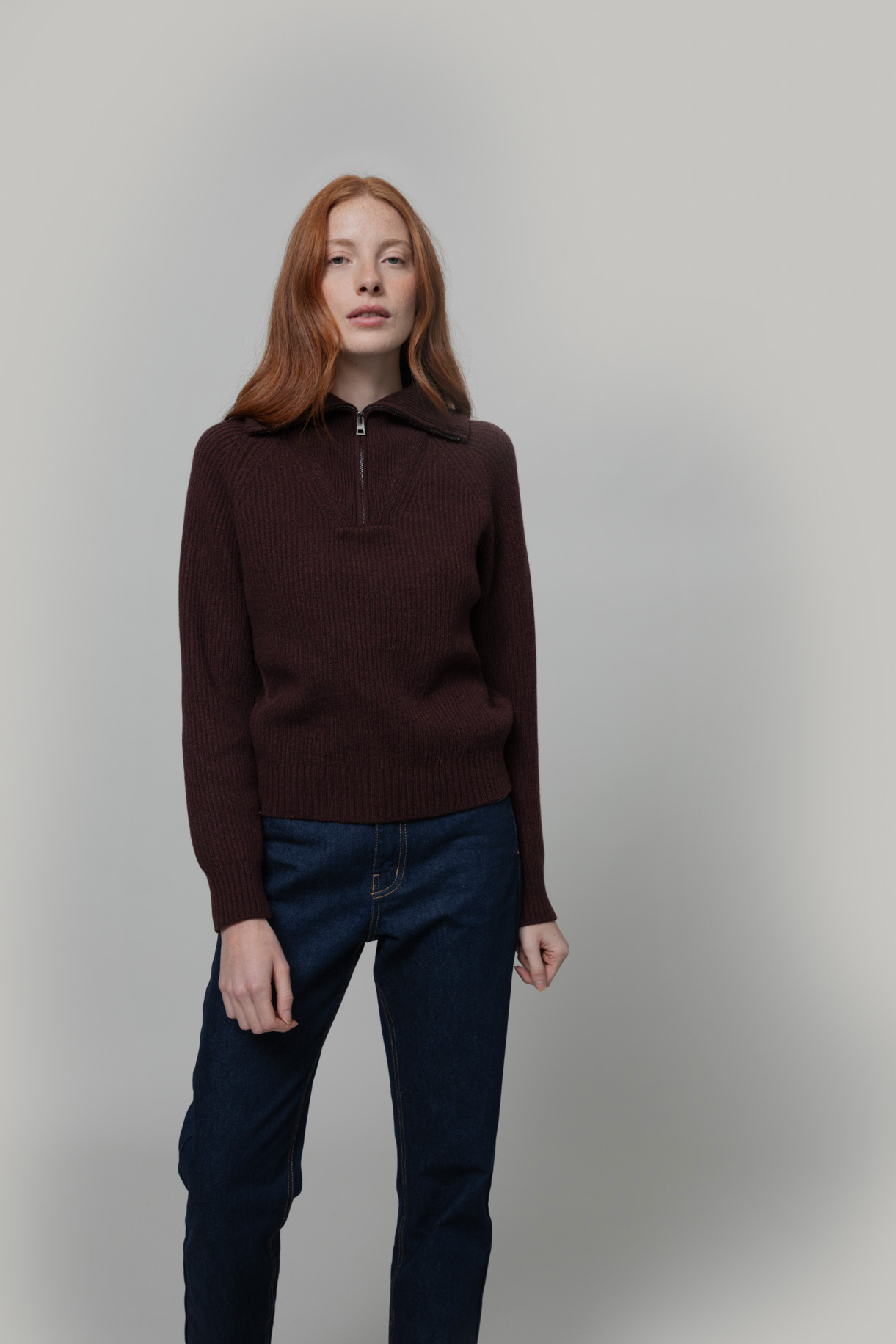 Rifo sweater 'Annalisa' recycled wool - brown caffé