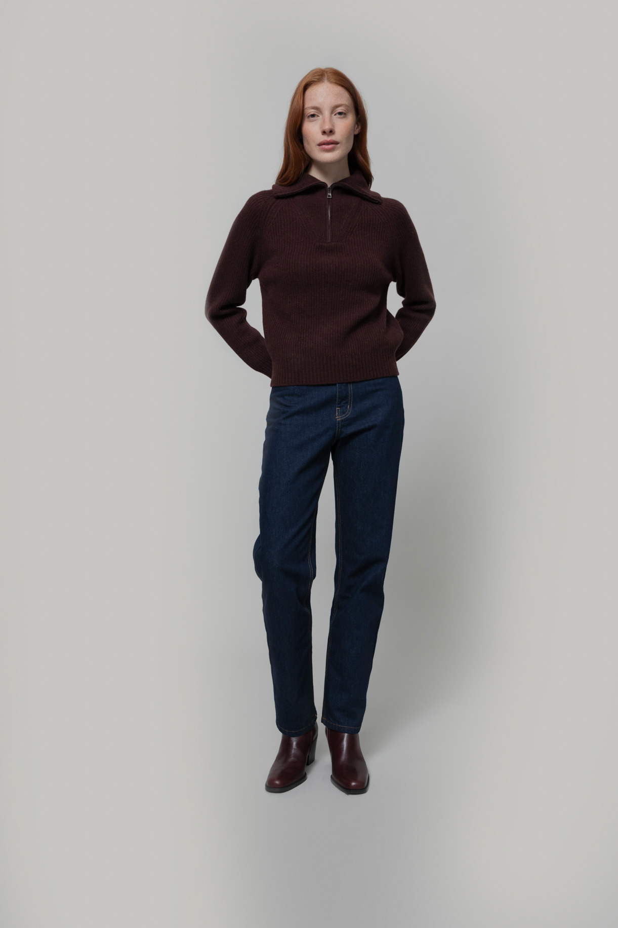 Rifo sweater 'Annalisa' recycled wool - brown caffé