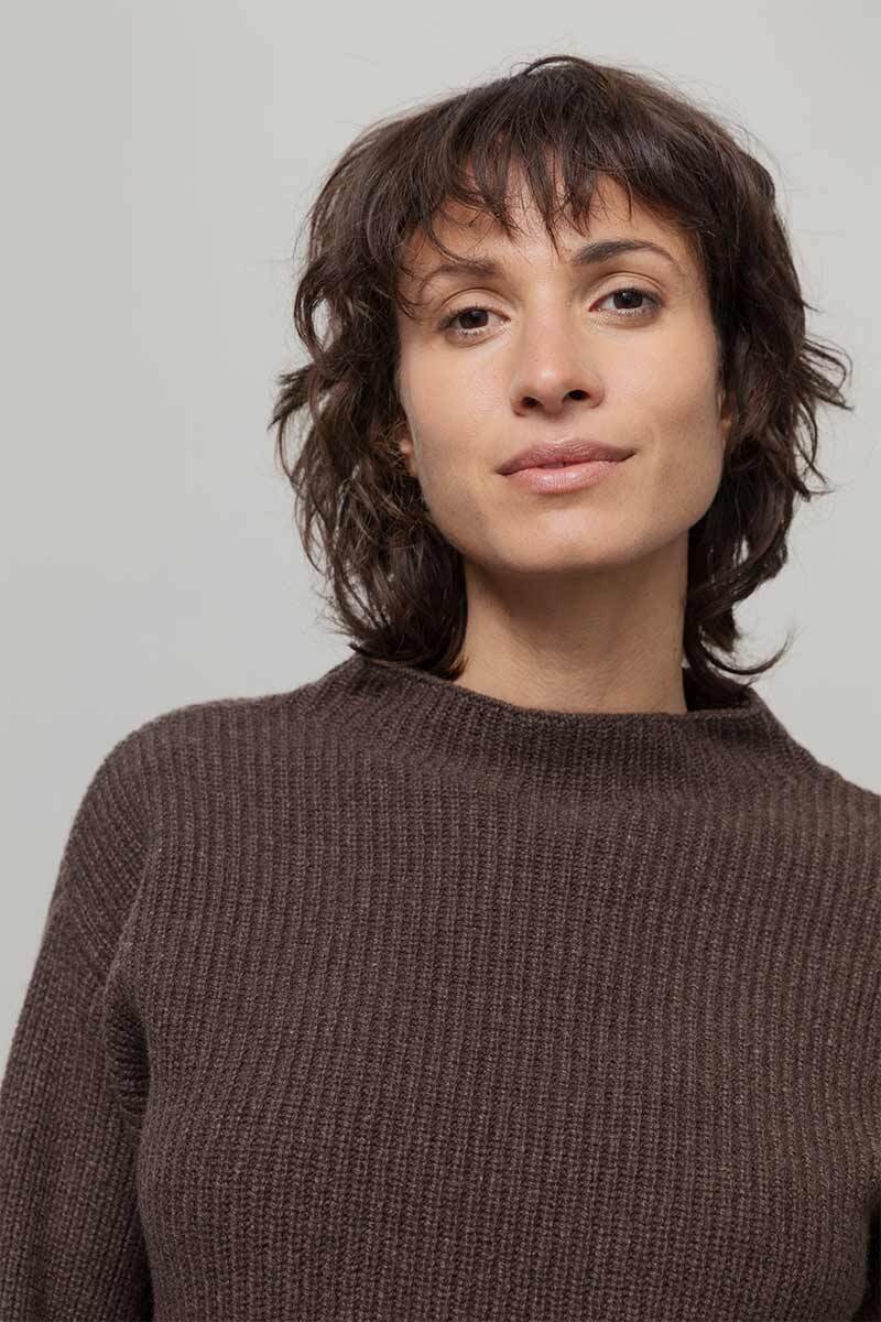 Rifo sweater 'Melissa' cashmere - brown corteccia