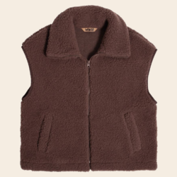 Alwero Weste 'Isla Light' Wolle - Choco Martini