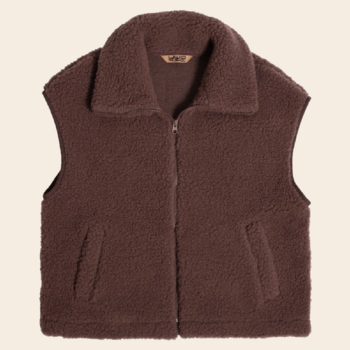 Alwero bodywarmer 'Isla Light' wol - choco martini