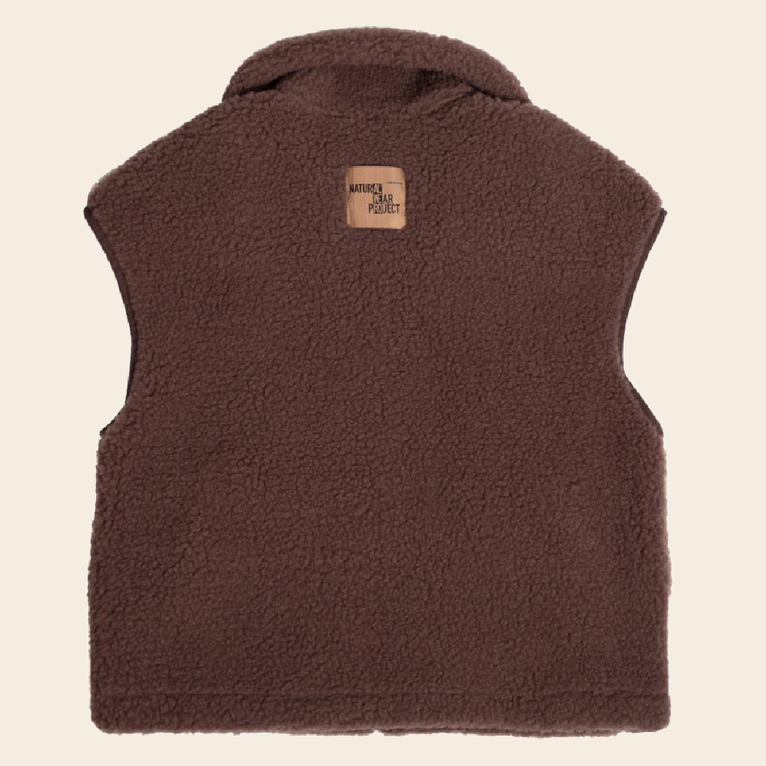 Alwero bodywarmer 'Isla Light' wol - choco martini