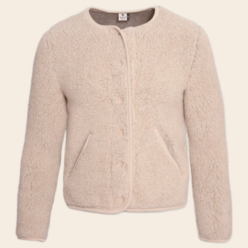 Alwero vest 'Tybs' wol - sand brown