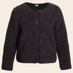 Alwero Strickjacke 'Tybs' Wolle - Deep Black Light