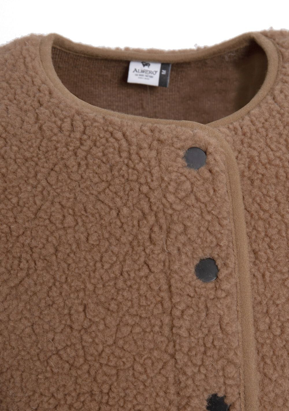 Alwero vest 'Tybs' wol - teddy brown