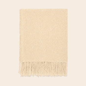 Inti Knitwear deken 'Cobija' alpaca - marfil