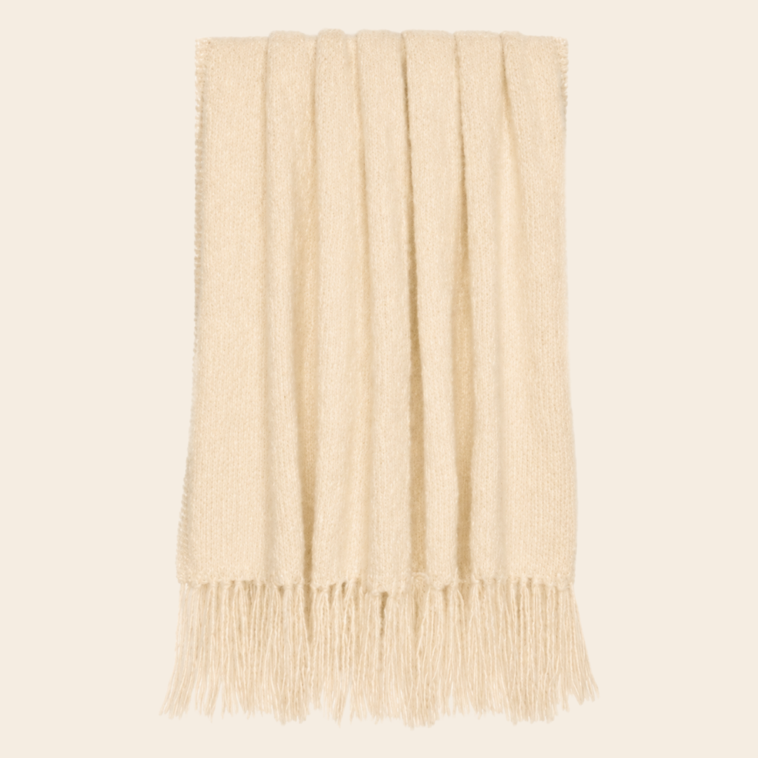Inti Knitwear deken 'Cobija' alpaca - marfil