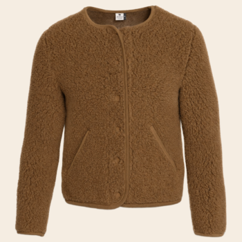 Alwero vest 'Tybs' wol - teddy brown