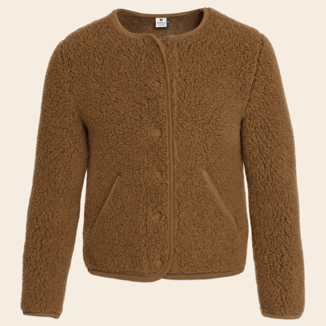 Alwero cardigan 'Tybs' wool - teddy brown