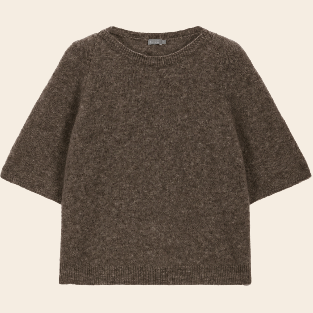 No Man's land pullover kidmohair - dark mink