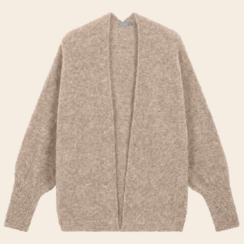 No Man's land vest superkid mohair - oak