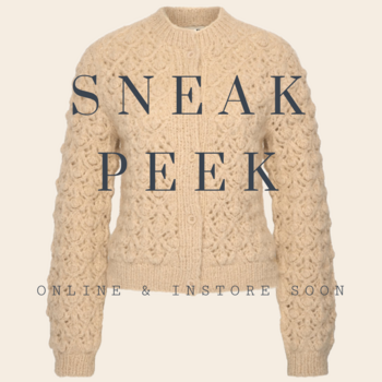Inti Knitwear cardigan 'Coby' alpaca  - marfil