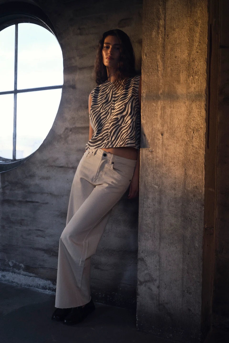 IVY Copenhagen cropped jeans 'Medina' katoen - ecru