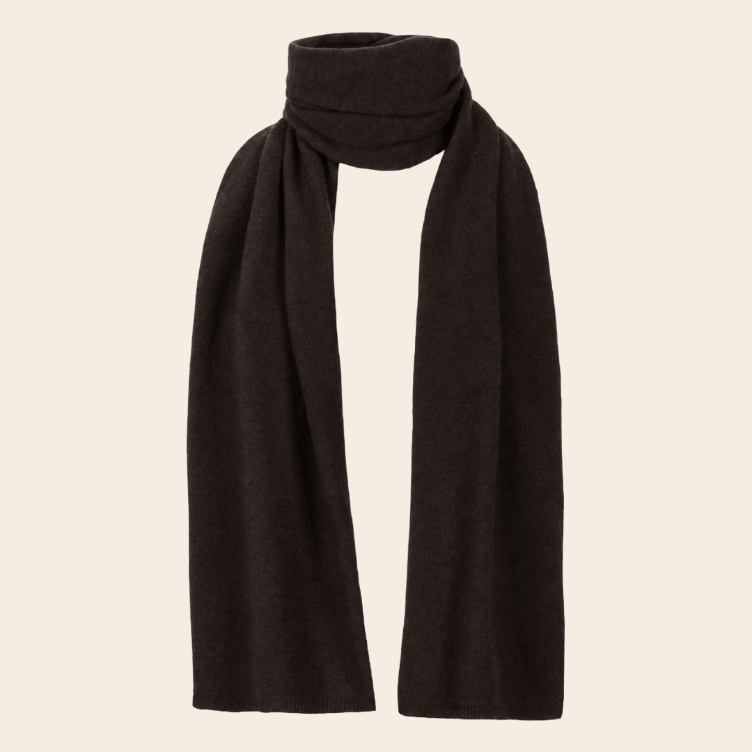 No Man's land sjaal merino / cashmere - espresso