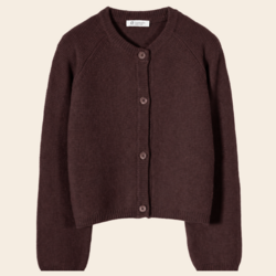 Rifo cardigan 'Mafalda' cashmere - brown caffé