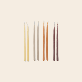 Ferm Living set/24 kaarzen 'Calm Blend'