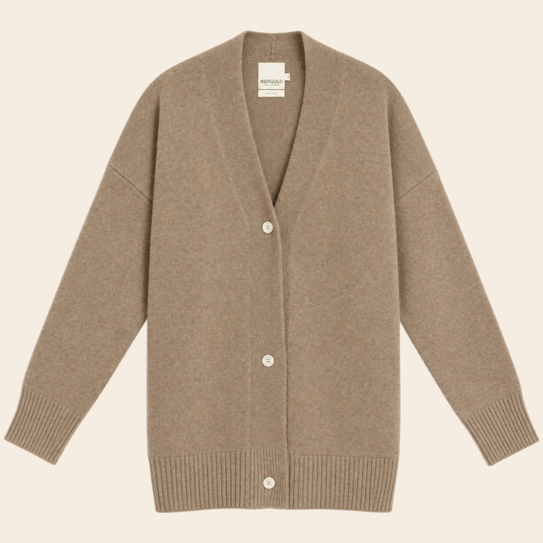 Indi & Cold cardigan wool / viscosemix - topo