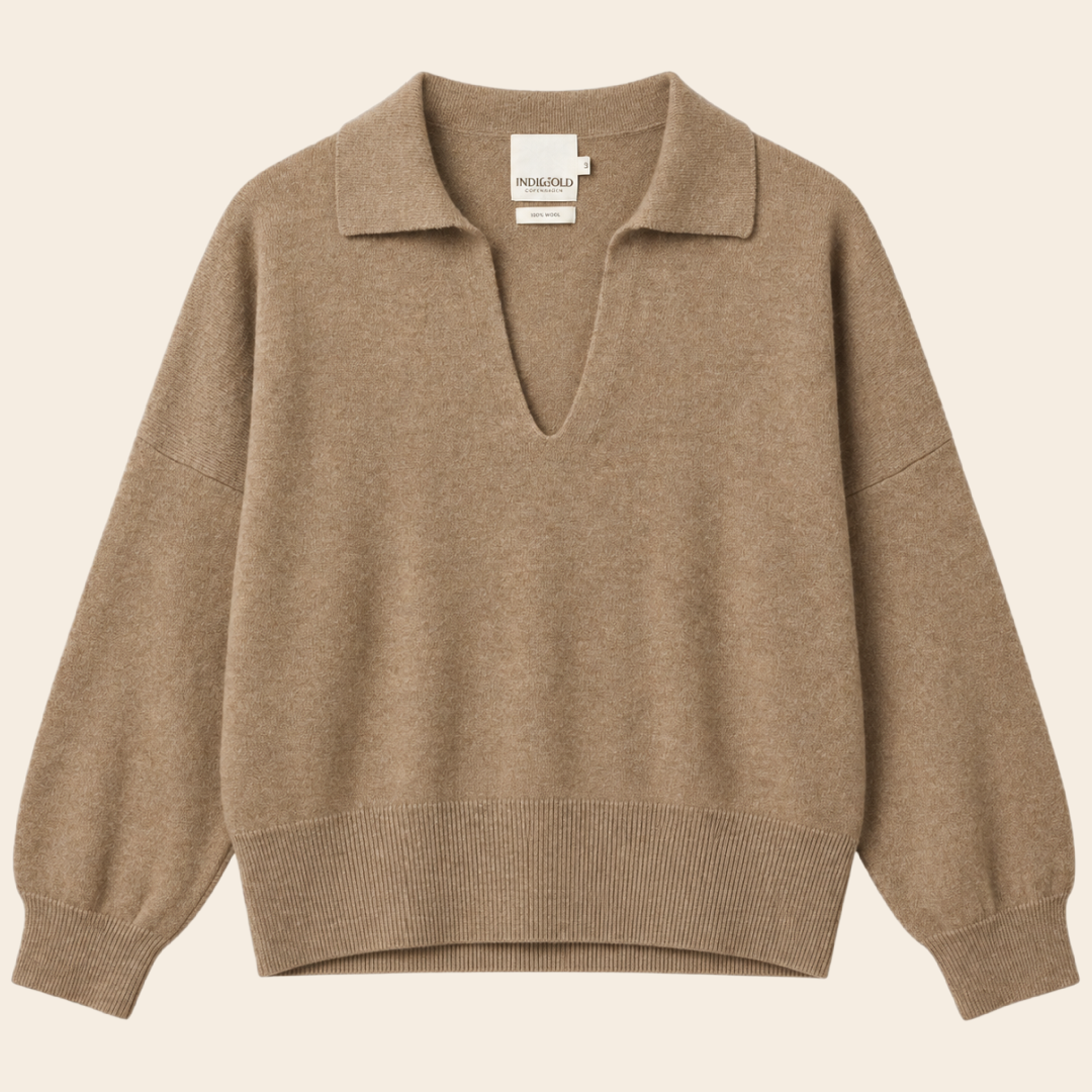 Indi & Cold sweater wool / viscosemix - topo