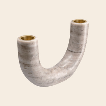 Uyuni candleholder 'Måltider' - marble