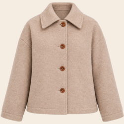 SacreCoeur Jacke 'Nell' Wolle - beige