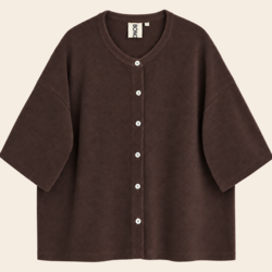 Bongusta oversized shirt one size - Coffee