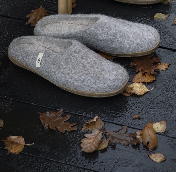 Egos slipper natural grey - rubber zool