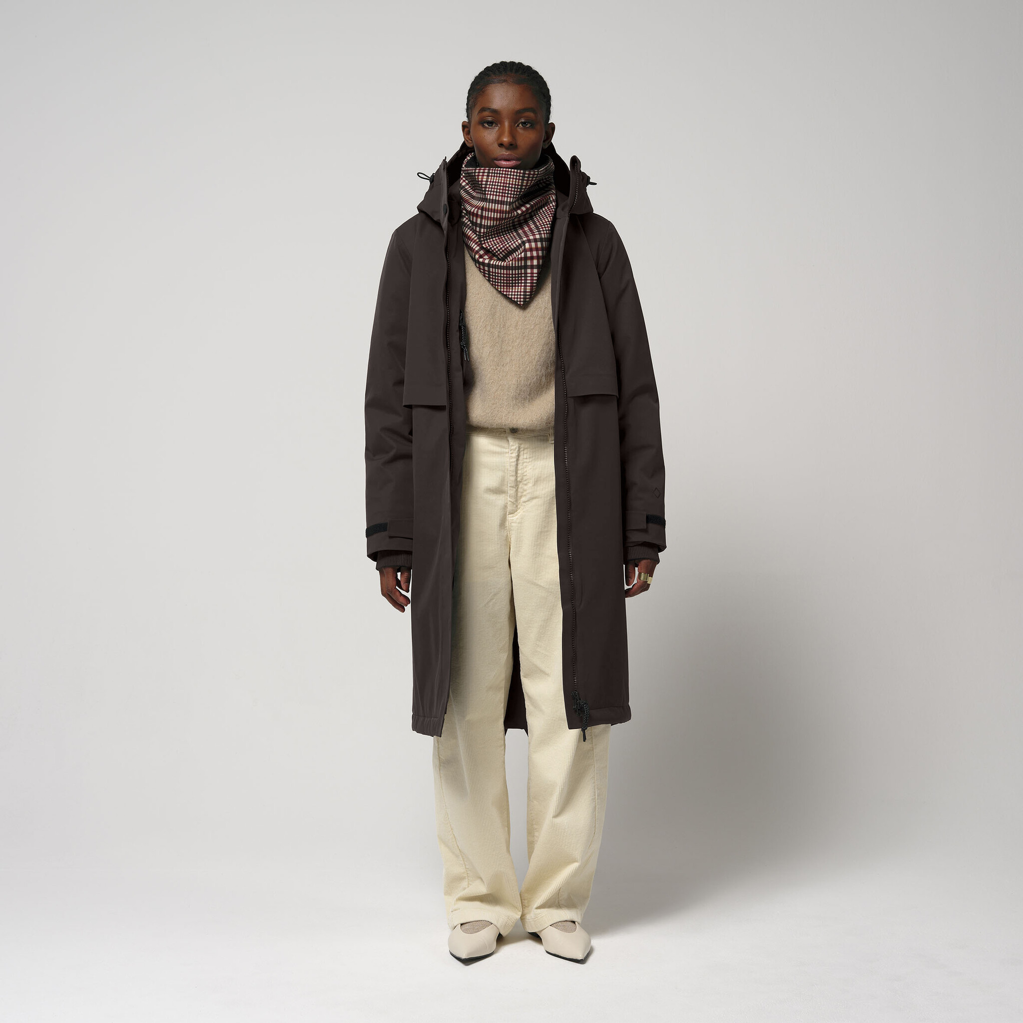 Gofranck waterproof parka 'Nebula' - black coffee