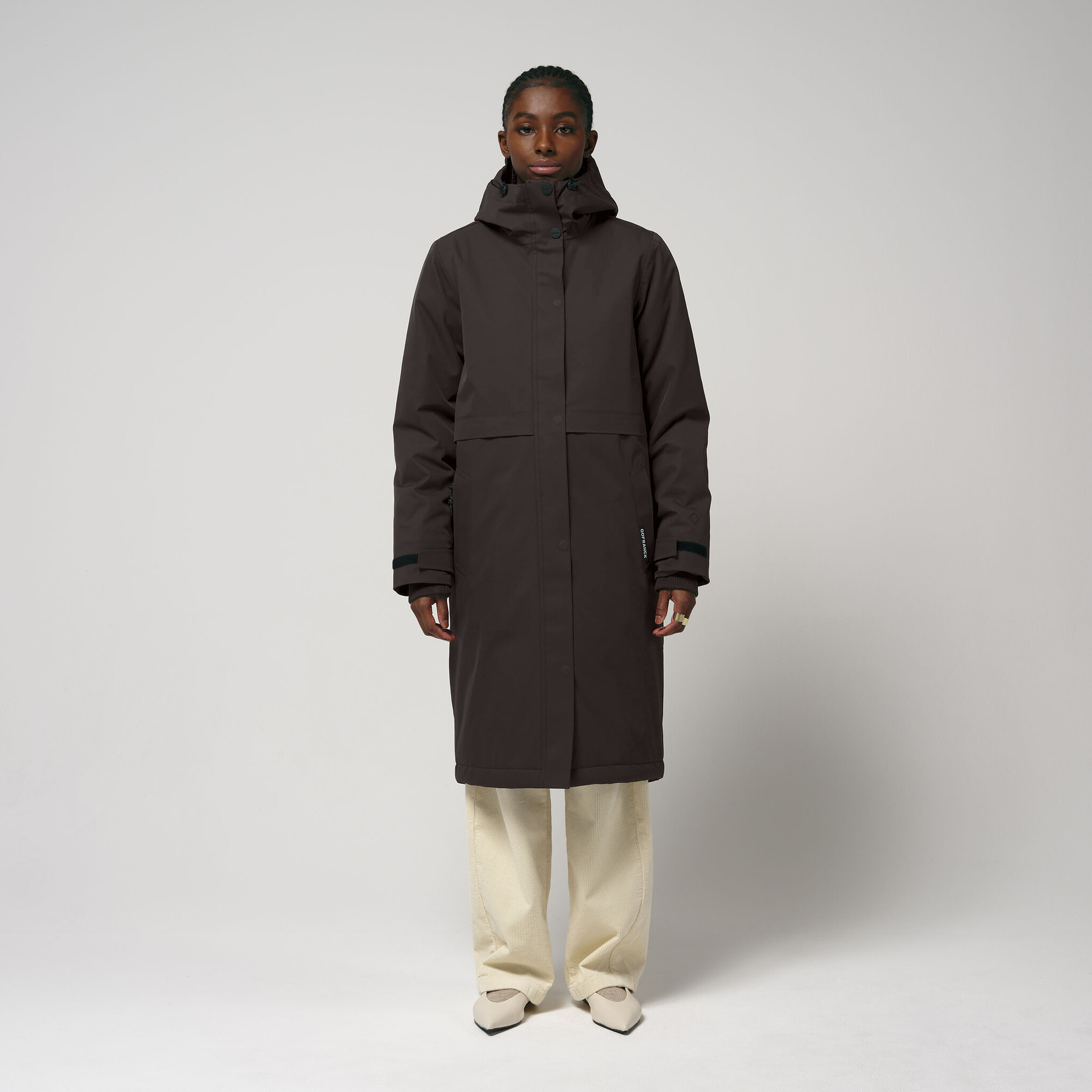 Gofranck waterproof parka 'Nebula' - black coffee