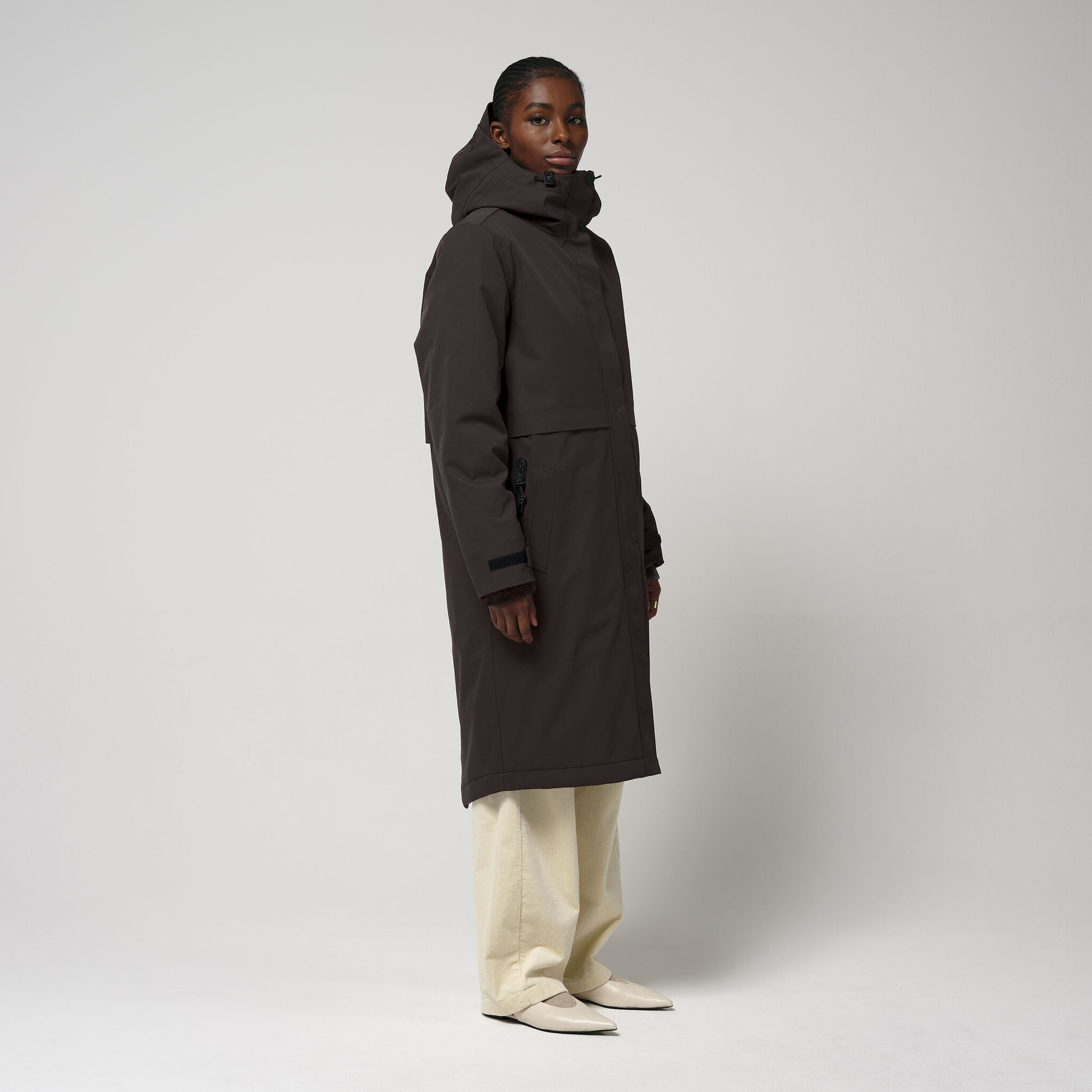 Gofranck waterproof parka 'Nebula' - black coffee