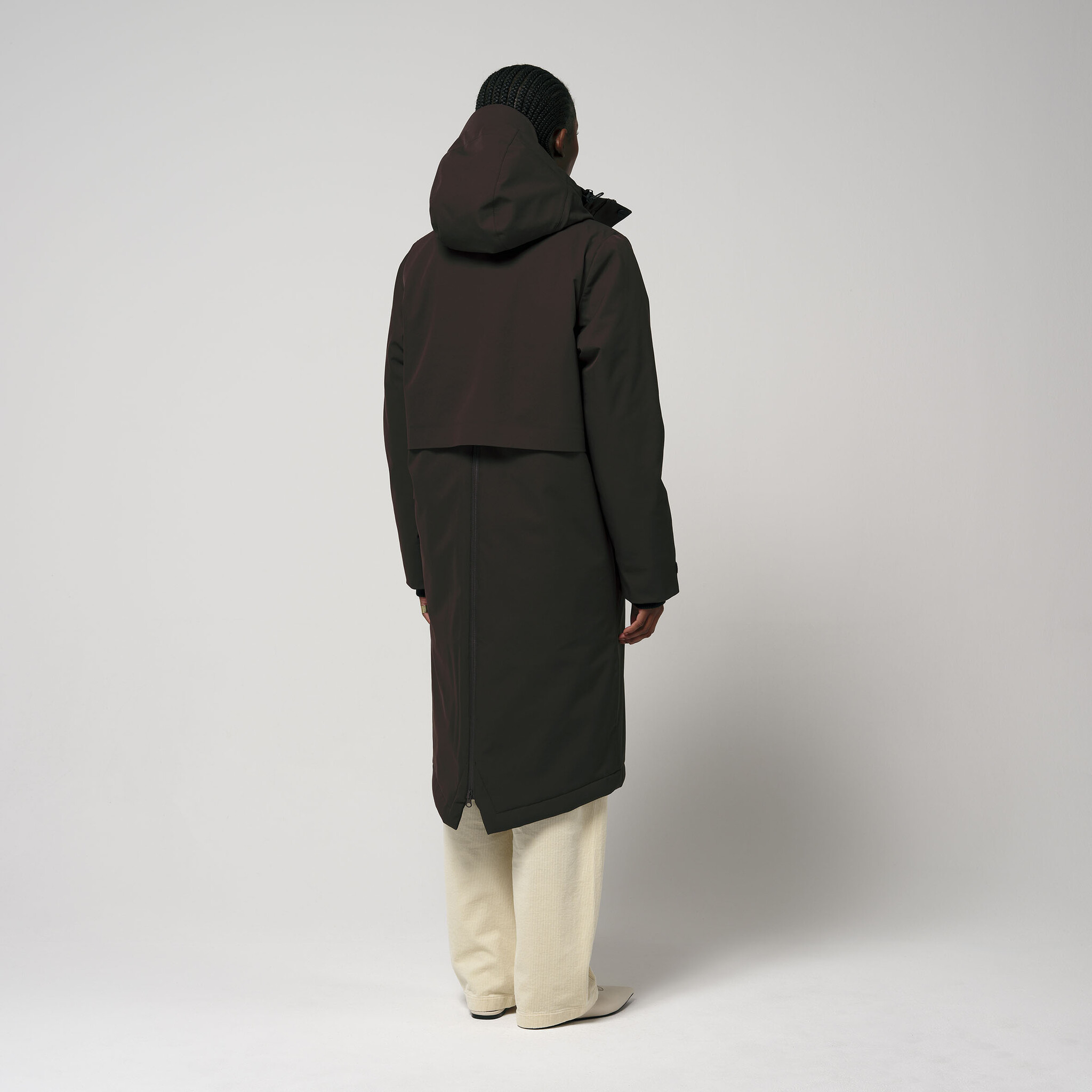 Gofranck waterproof parka 'Nebula' - black coffee