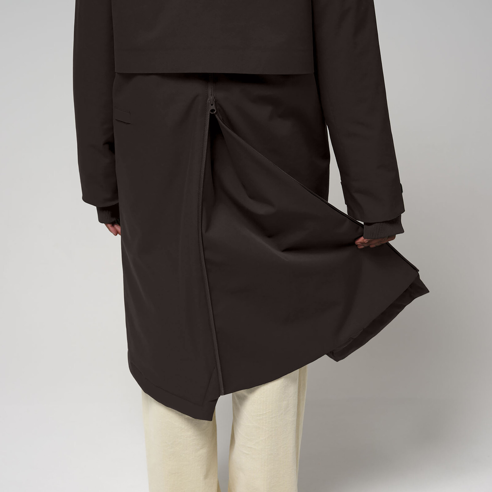 Gofranck waterproof parka 'Nebula' - black coffee