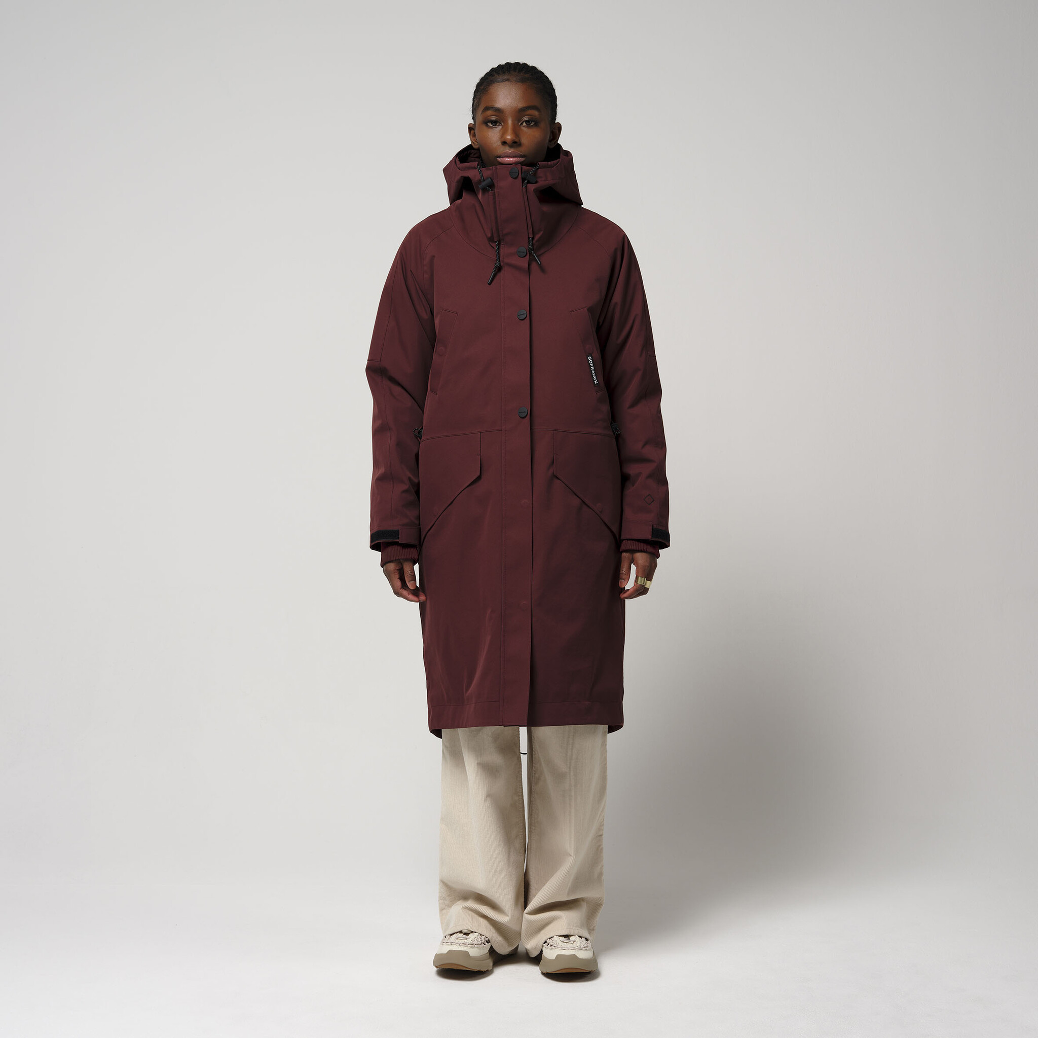 Gofranck waterproof parka 'Cold Winter' - andorra red