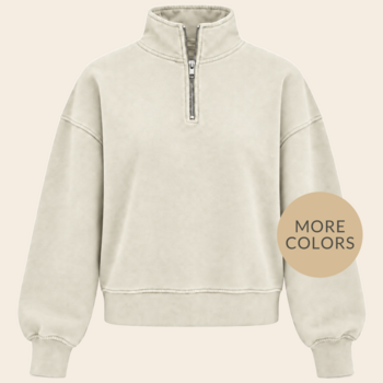 Colorful Standard trui met rits katoen