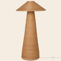 Ferm Living Stehlampe 'Dou' - rattan