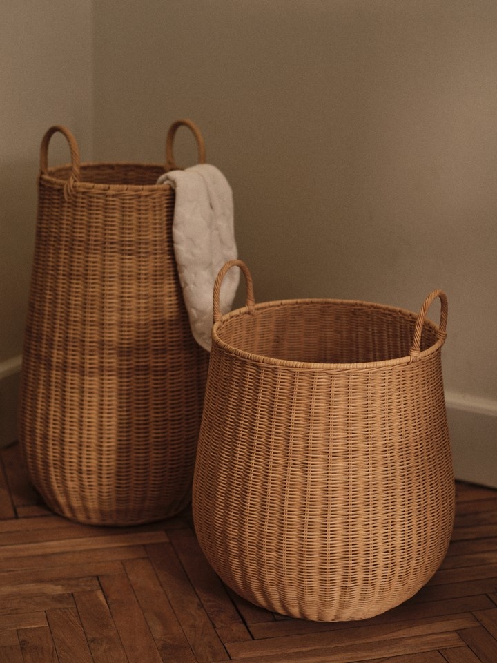 Ferm Living wasmand 'Braided' - rotan