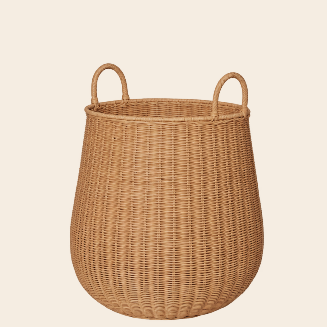 Ferm Living wasmand 'Braided' - rotan